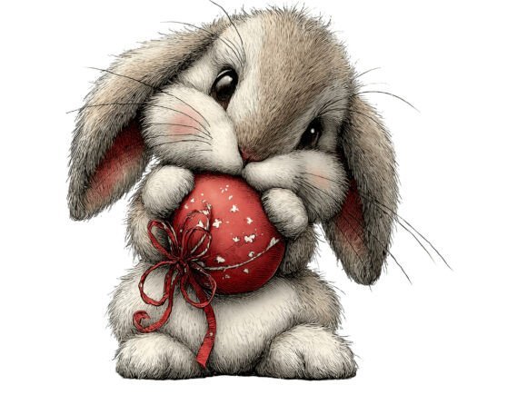 Download 12 PNG Whimsical Bunny Easter Set - Premium Bundle