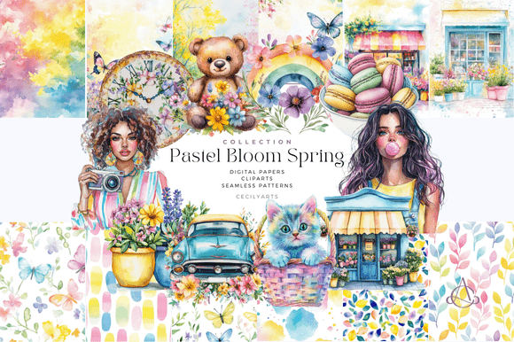 Download Pastel Bloom Spring Collection - Premium Resources