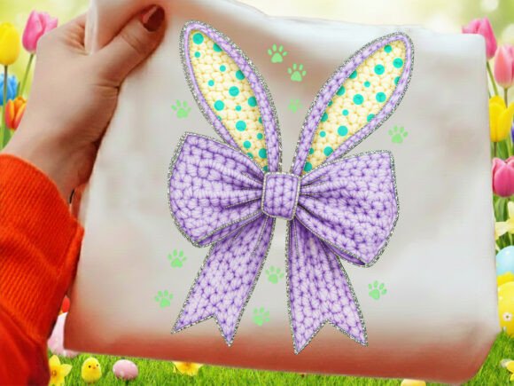 Download Faux Crochet Easter Bunny Coquette PNG - Premium Bundle