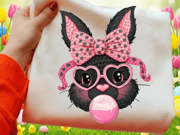Download Yarn Crochet Easter Bunny Coquette Png - Premium Bundle